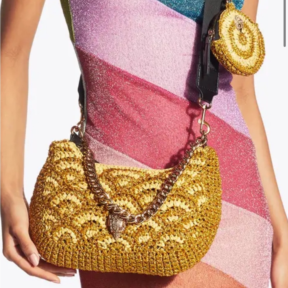 Kurt Geiger (Gold) Crochet Women Bag Set - Picture 2 of 3